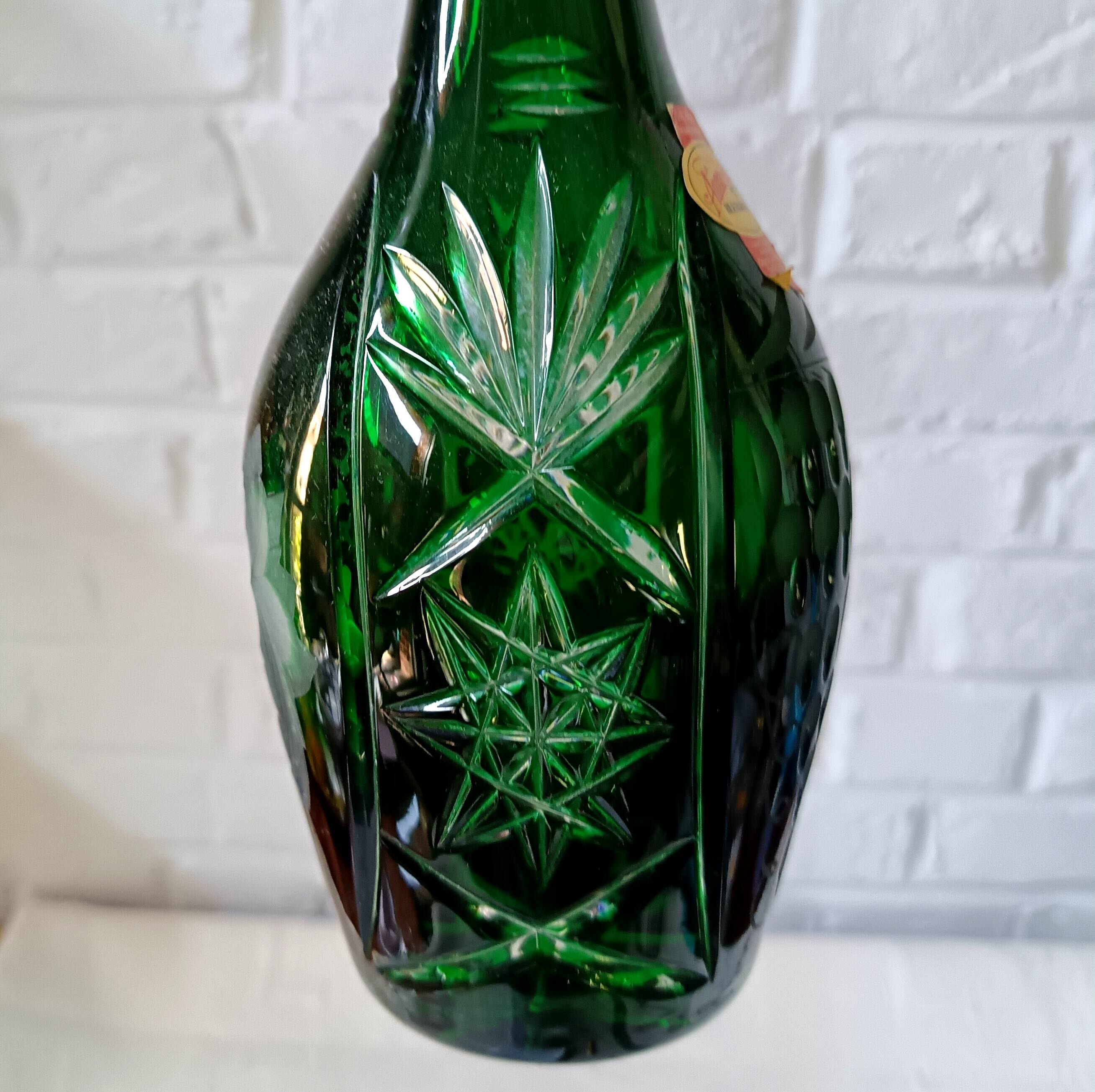 Vintage carafe, 24% double-cut crystal anna hütte bavaria
