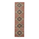 1970s Turkish Oushak Handmade Wool Cotton Orange Runner Rug 84x306
