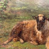 The herd. oil on canvas xixth j Paris