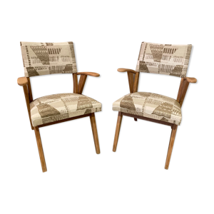 Paire de fauteuils bridge