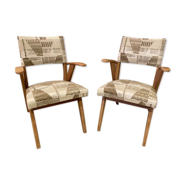 Paire de fauteuils bridge