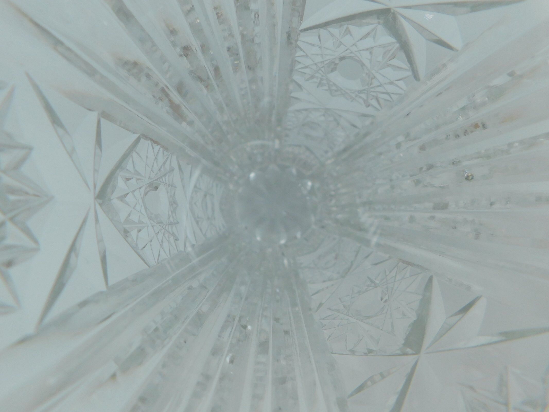 Vintage vase in cut crystal