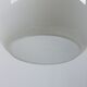 Vintage ceiling lamp Peill & Putzler in chrome and opal glass from the Space Age.