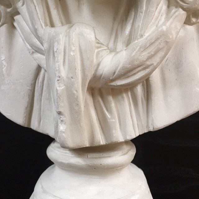Bust of Molière in plaster
