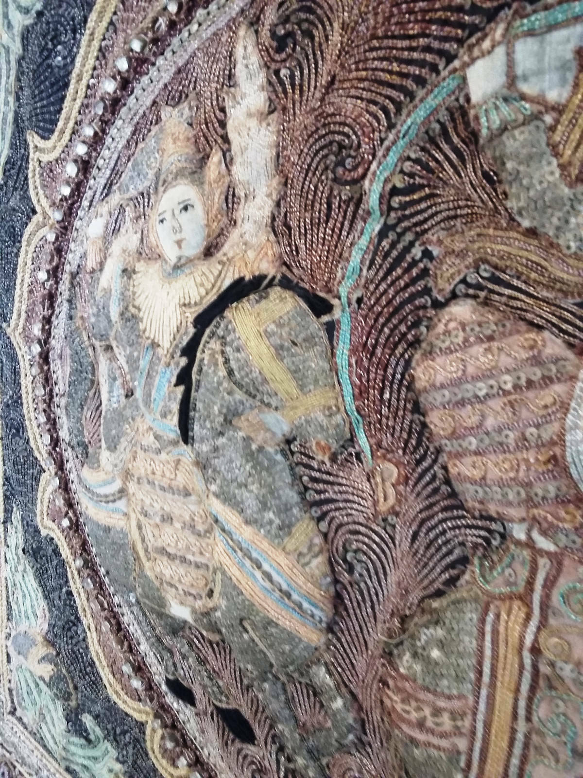 Wall tapestry, Asian embroidery