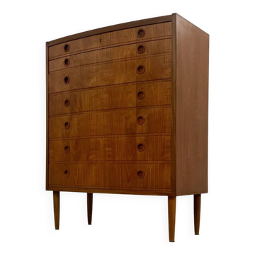 Danish Teak Chest of Drawers MCM 60s