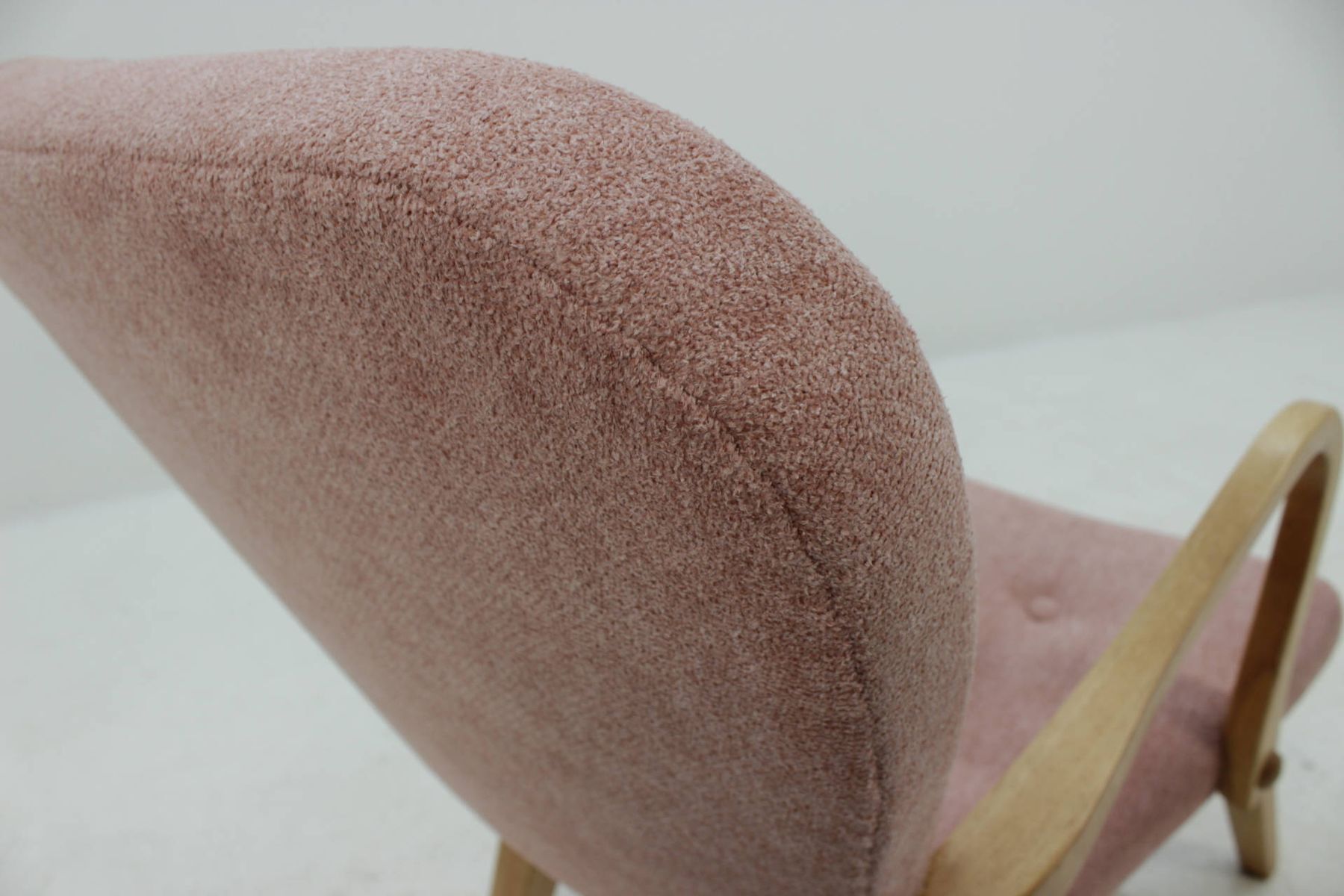 Chair with stool in oak Denmark 1960 s