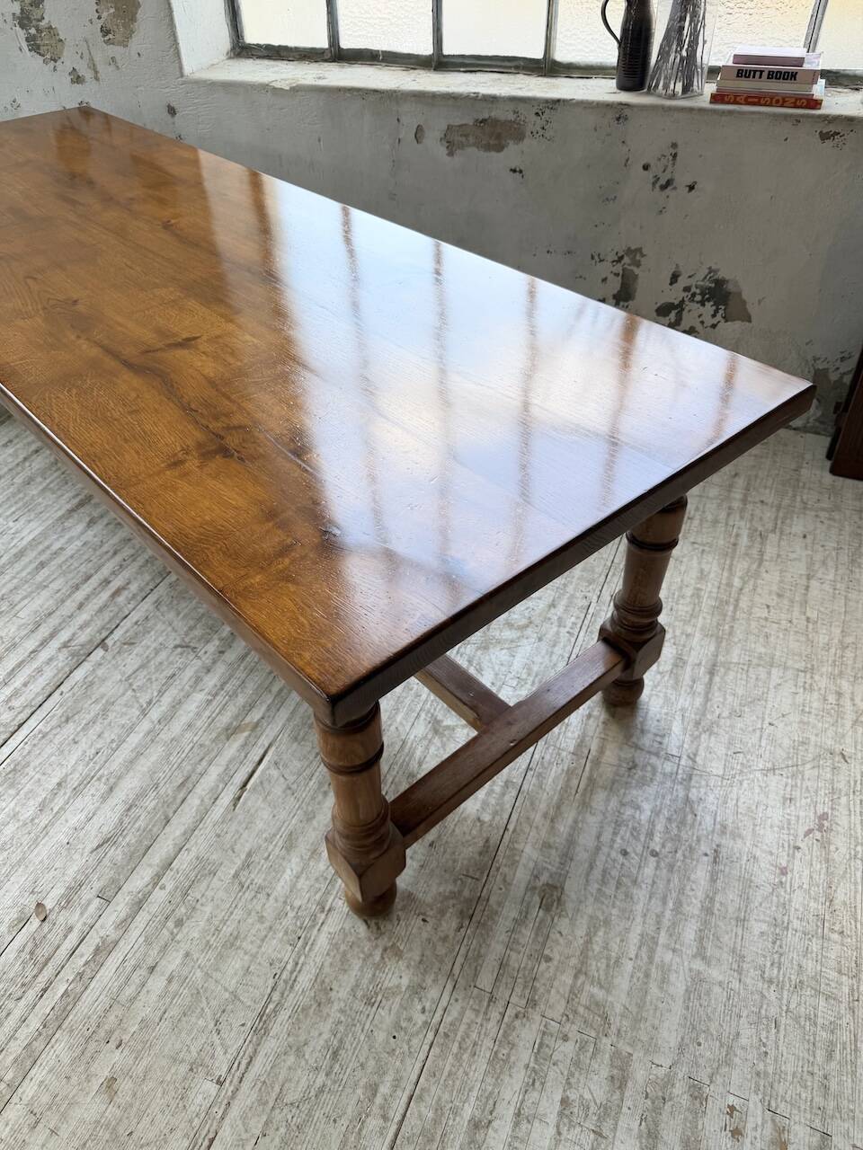 Table repas style drapière noyer 2m5/3m5 1900
