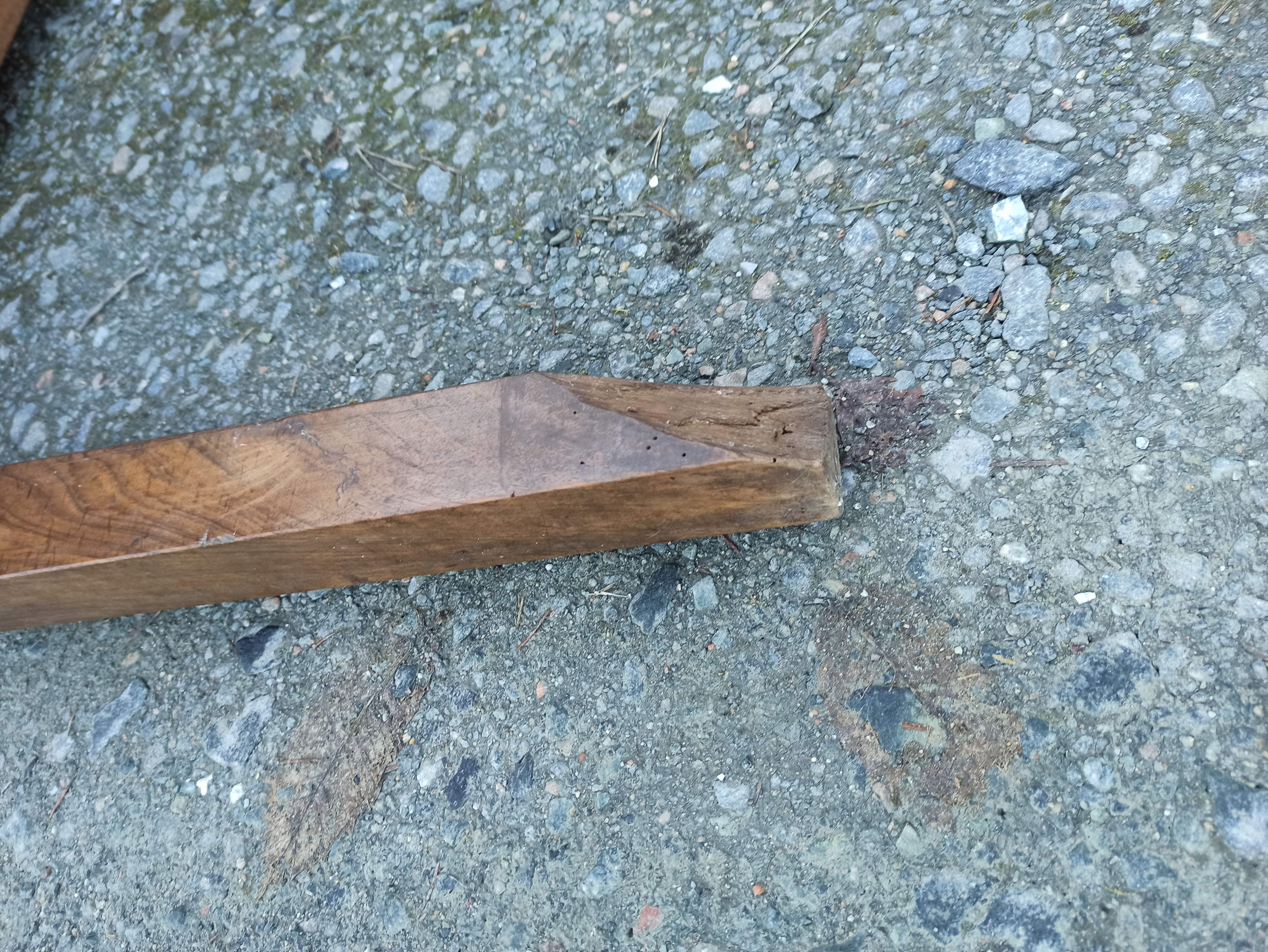 Firm table desk cherry walnut a drawer in front