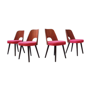 serie de 4 chaises bois