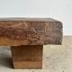 Asian solid wood quadripod brutalist coffee table H30 L81 l42