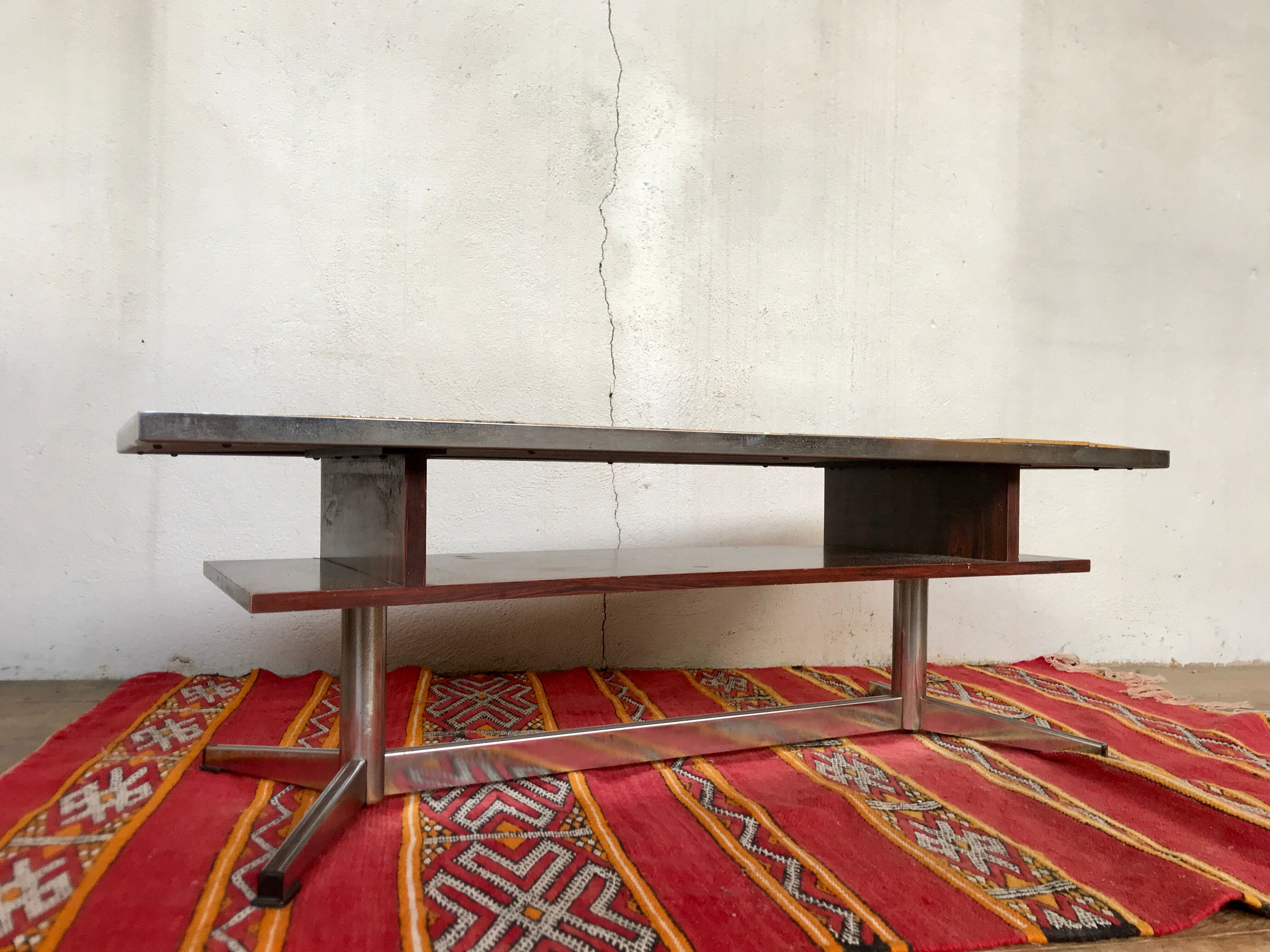 Vintage coffee table - double tray - Adri