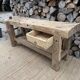 Renovated carpenter's workbench 170cm
