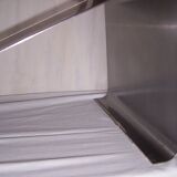 Stainless steel coffee table years 70