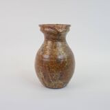 Brown speckled stoneware pitcher in very good condition