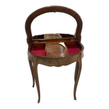 Dressing table half-moon marquetry