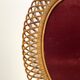 Oval rattan mirror style Franco Albini - 1960's
