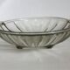 Art Deco pressed moulded glass bowl made in France