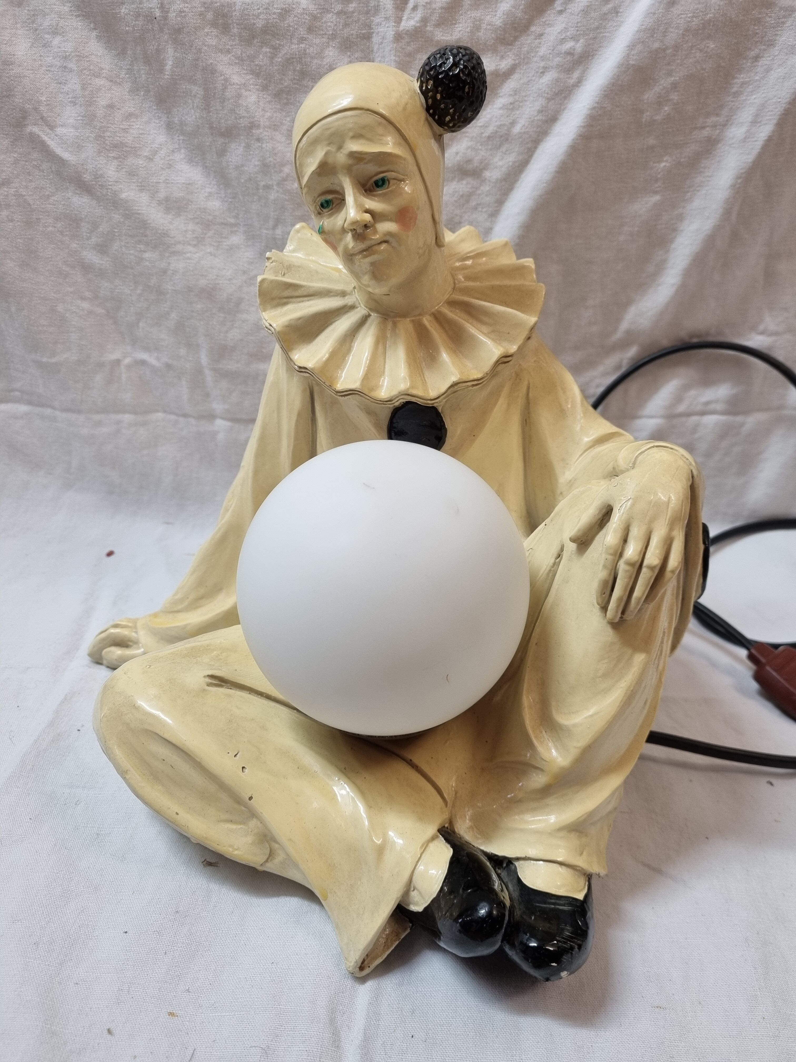 Vintage Pierrot lamp from 1980