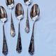 12 cuillères à dessert en métal argenté français orfèvre boyron claudius louis de lyon, style victo