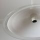 Grande lampe suspendue vintage italienne en verre par Leucos.