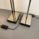 Chrome and brass floor lamp by Deknudt Belgium, 1980s