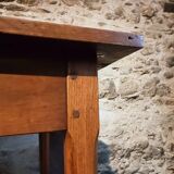 Antique French oak table, 19th century.