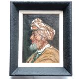 Portrait of a Man in an Orientalist Painting in an Art Deco Frame