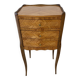 Louis XV style bedside table, restored, rosewood marquetry.