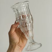 Small glass soliflore vase