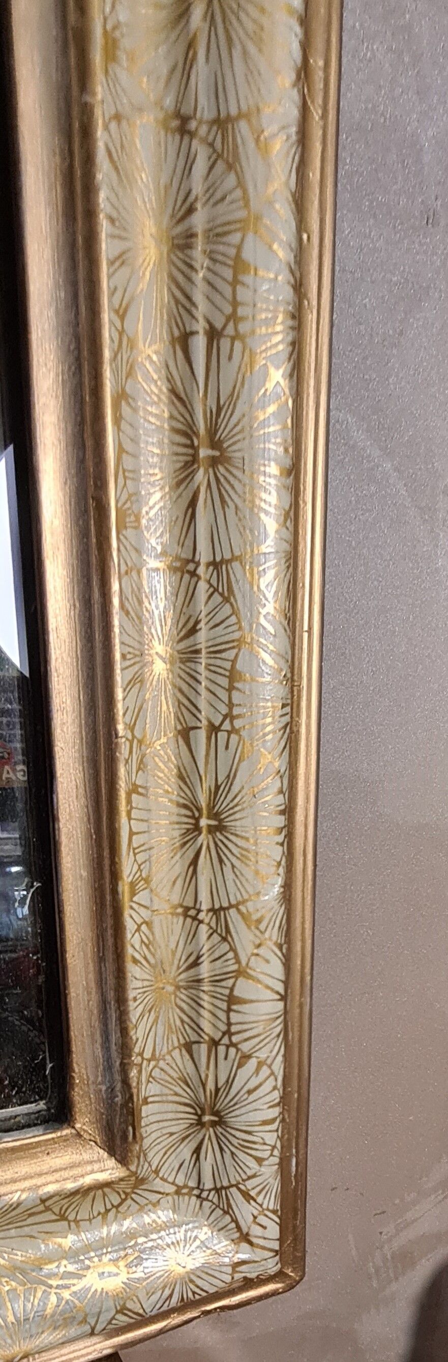 Mirror louis philippe 1900 original wood 60x45 mercury glass