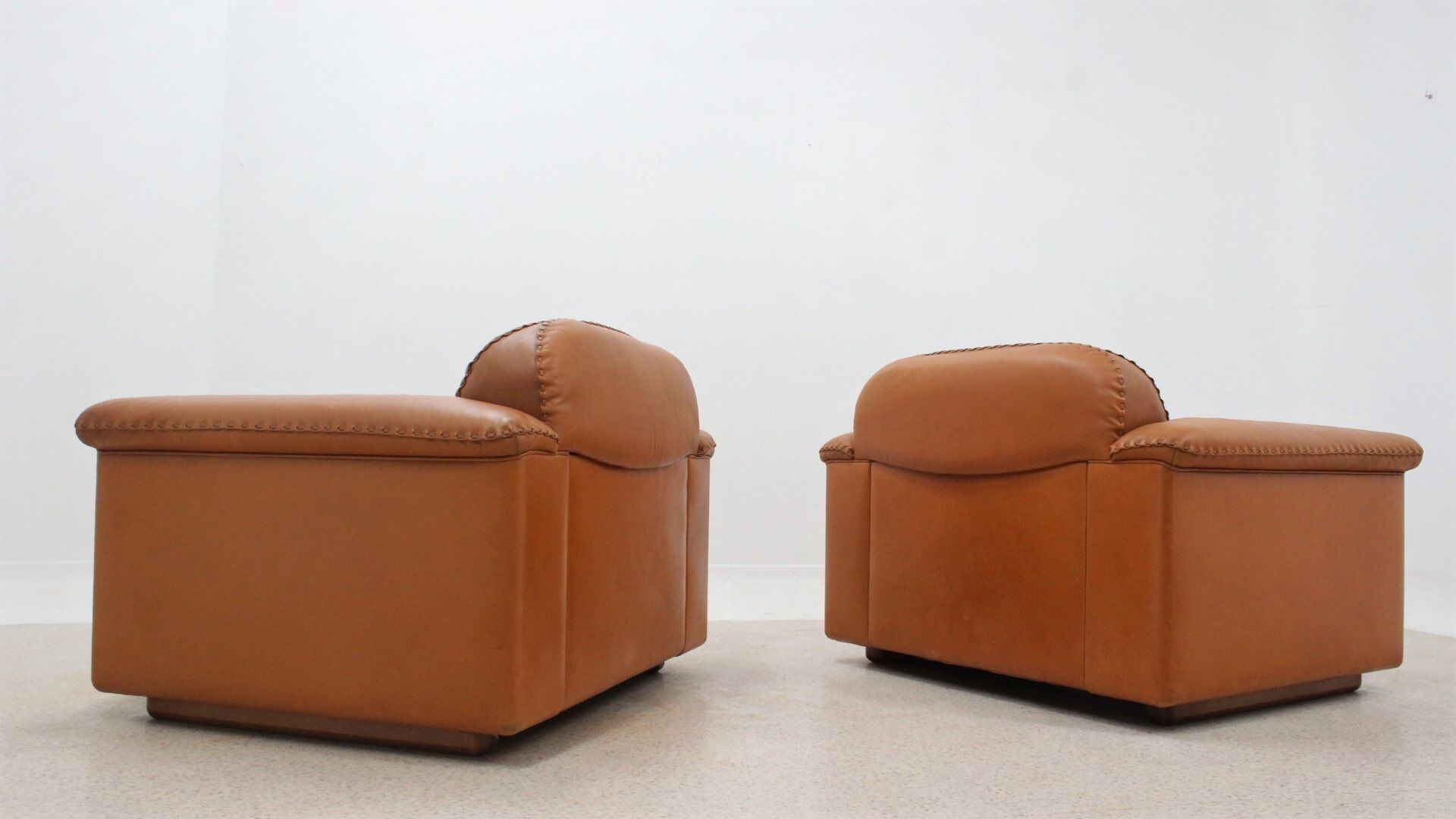 De Sede "DS 101" leather armchairs 1970s