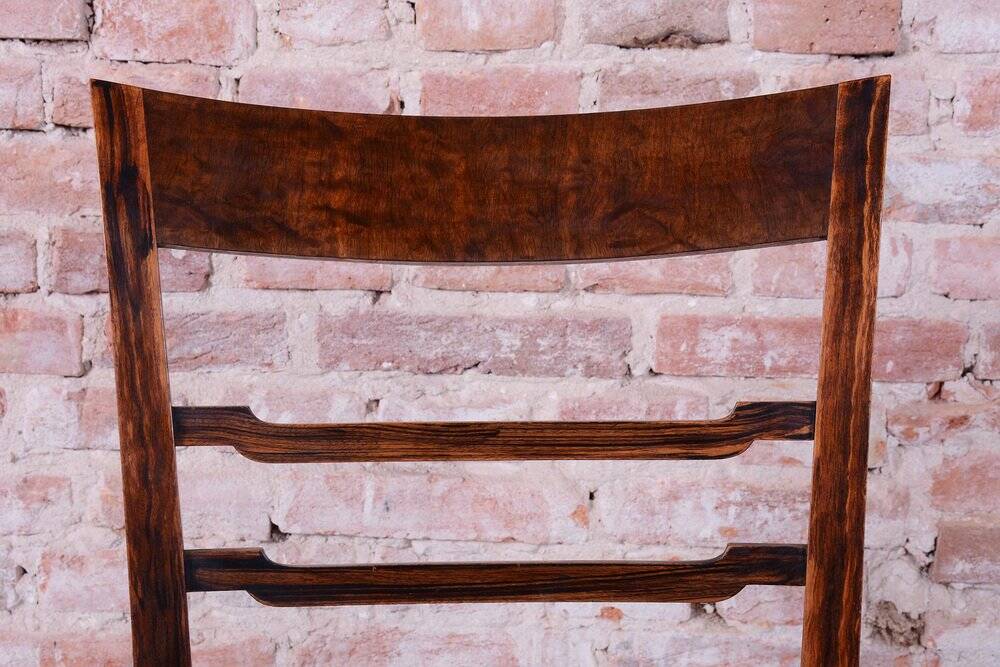 Art Deco Chairs in Walnut, Czech, 1920s, Set of 6