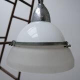 Suspension en verre antique de deux tons