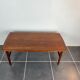 Table basse teck scandinave vintage 1960