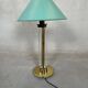 Vintage Hollywood Regency table lamp – brass and perspex