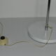 3-ball white and chrome lamppost