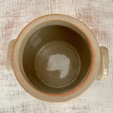 Grease pot or stoneware salt pan