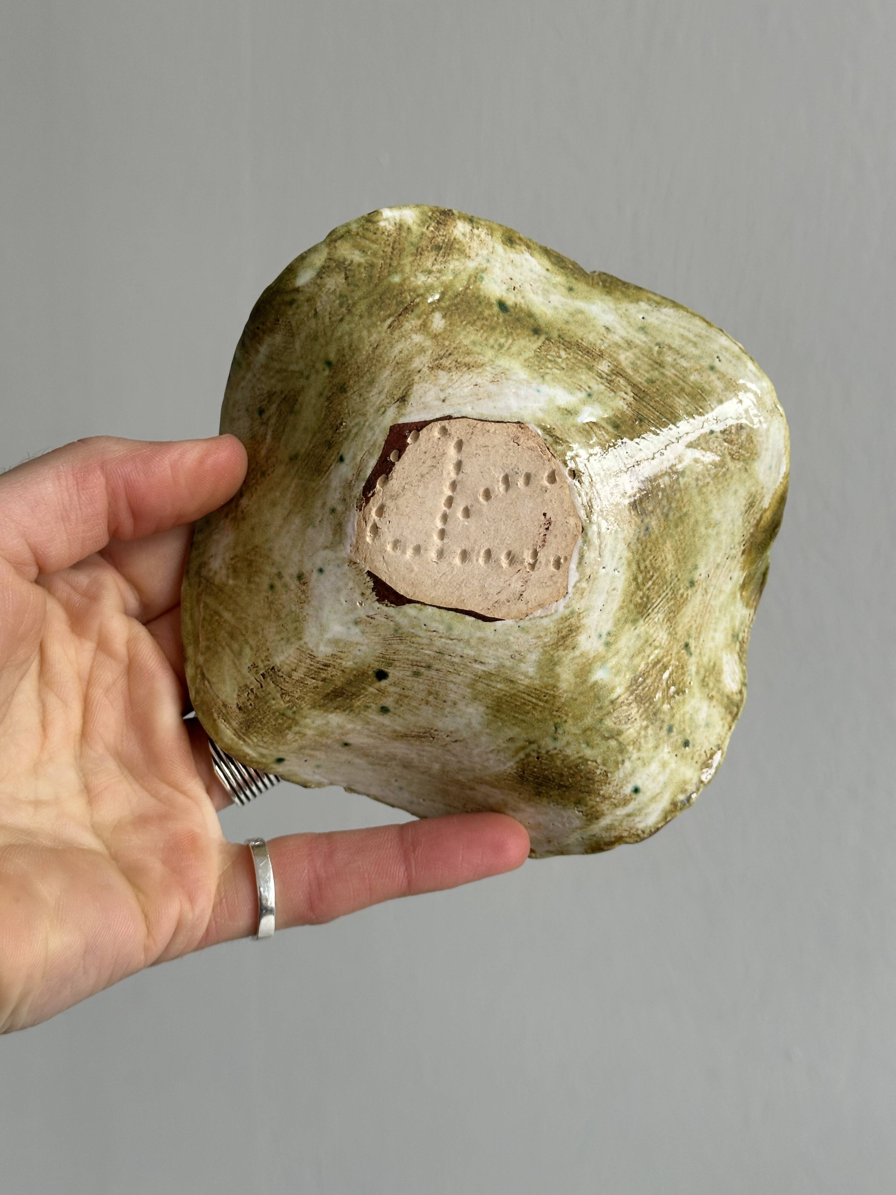 Handmade pocket emptier or ashtray