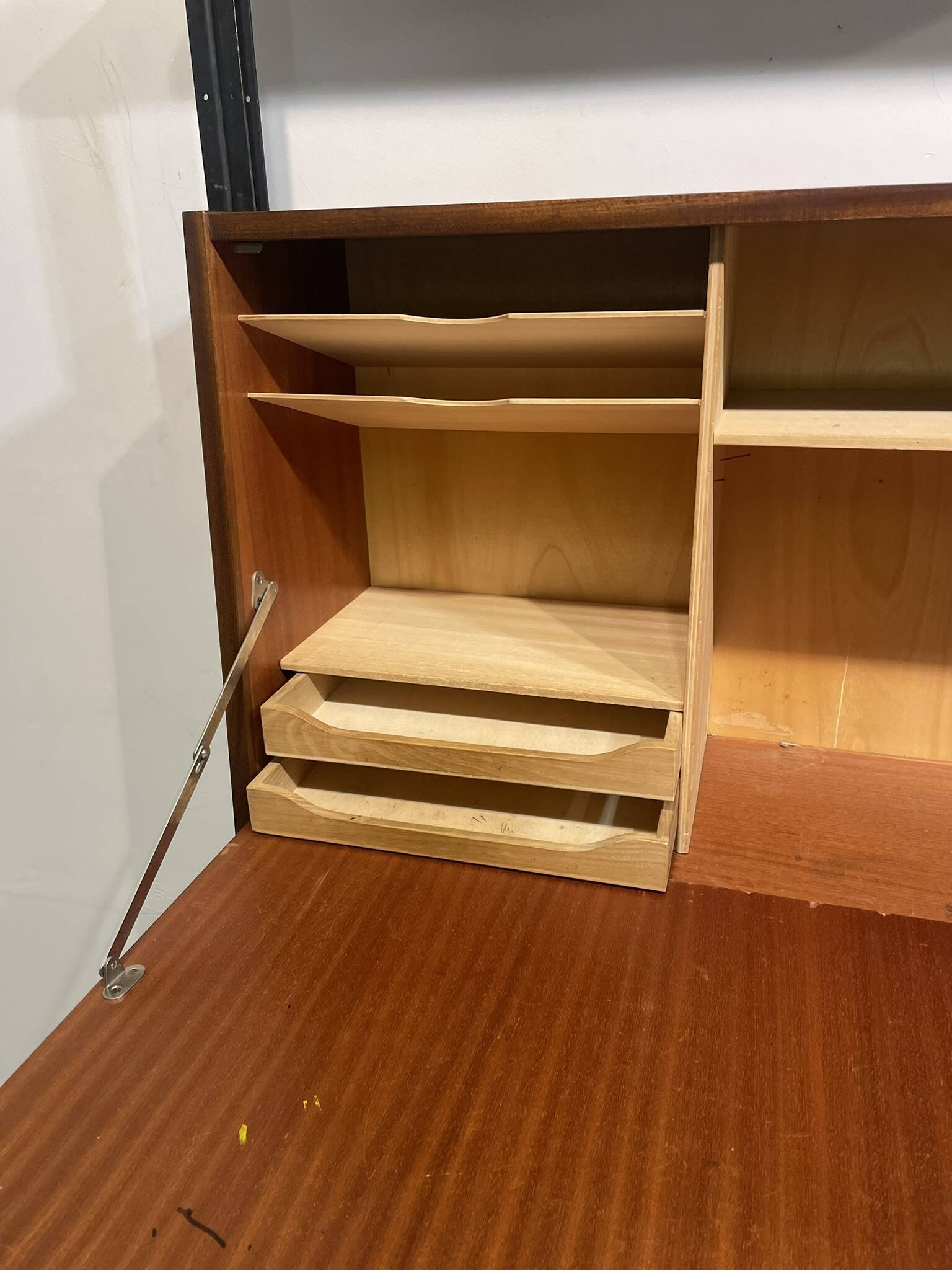 Rosewood Wall or Floor/Ceiling Bookcase