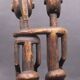 Sculpture couple bois