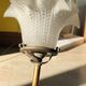 Wall light old swan collar wall in brass and frosted glass, good floral shape.