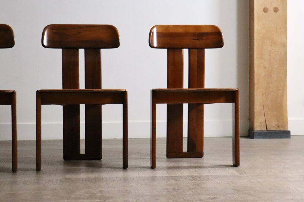 Mario Marenco Sapporo dining chairs Mobil Girgi Italy 1970s