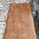 Louis XV style carved solid oak writing table, 19th century