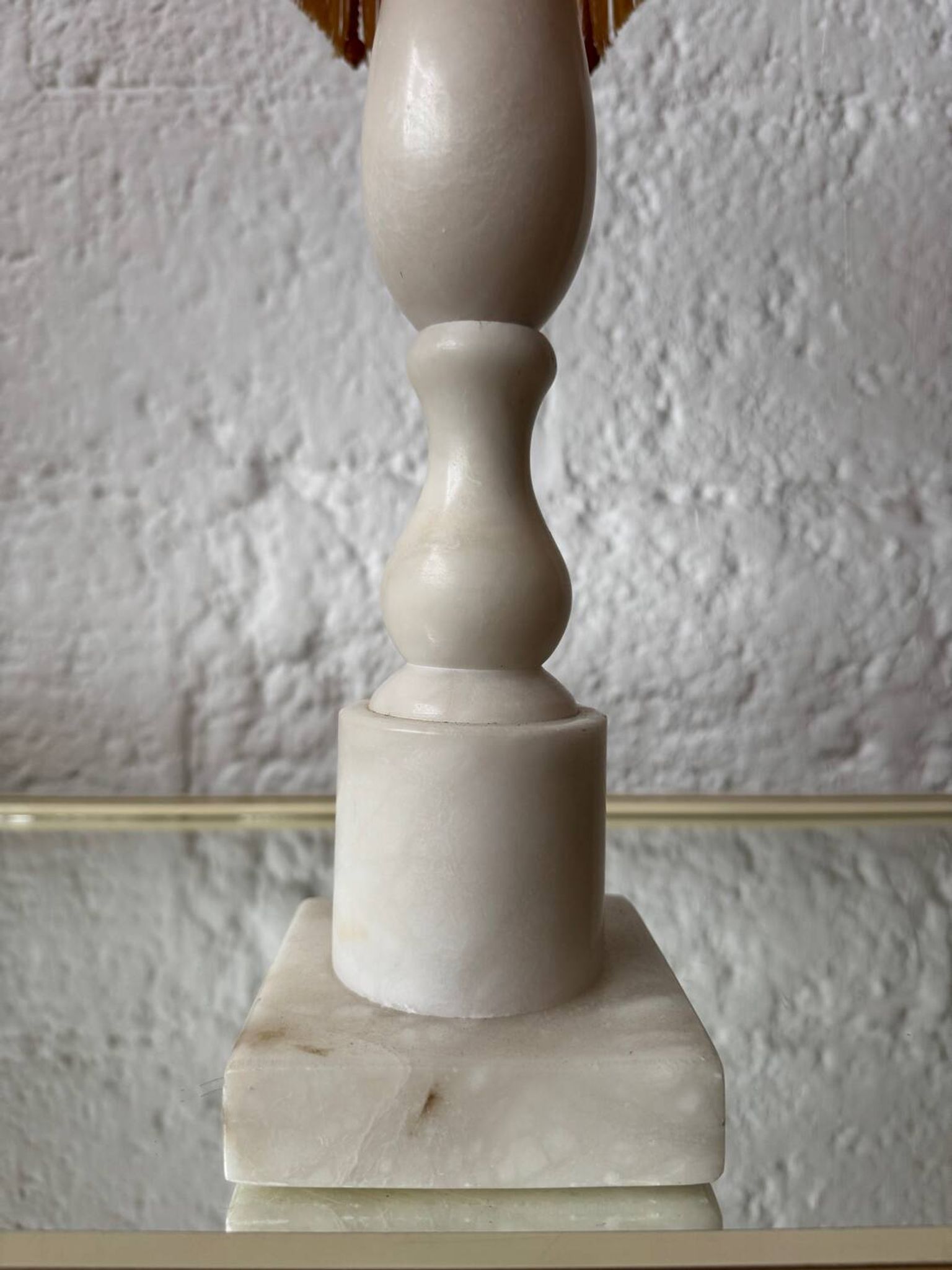1970s alabaster column lamp