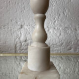 1970s alabaster column lamp