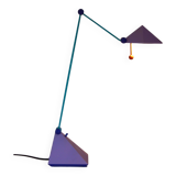 Vintage Memphis styled Pyramid Desk Lamp - Design by Lungean and Pellmann for BRILLIANT - 1980s