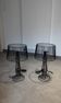 Pair of black modernist design lamps