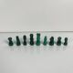 Decorative chess set in malachite, 1950–1970
