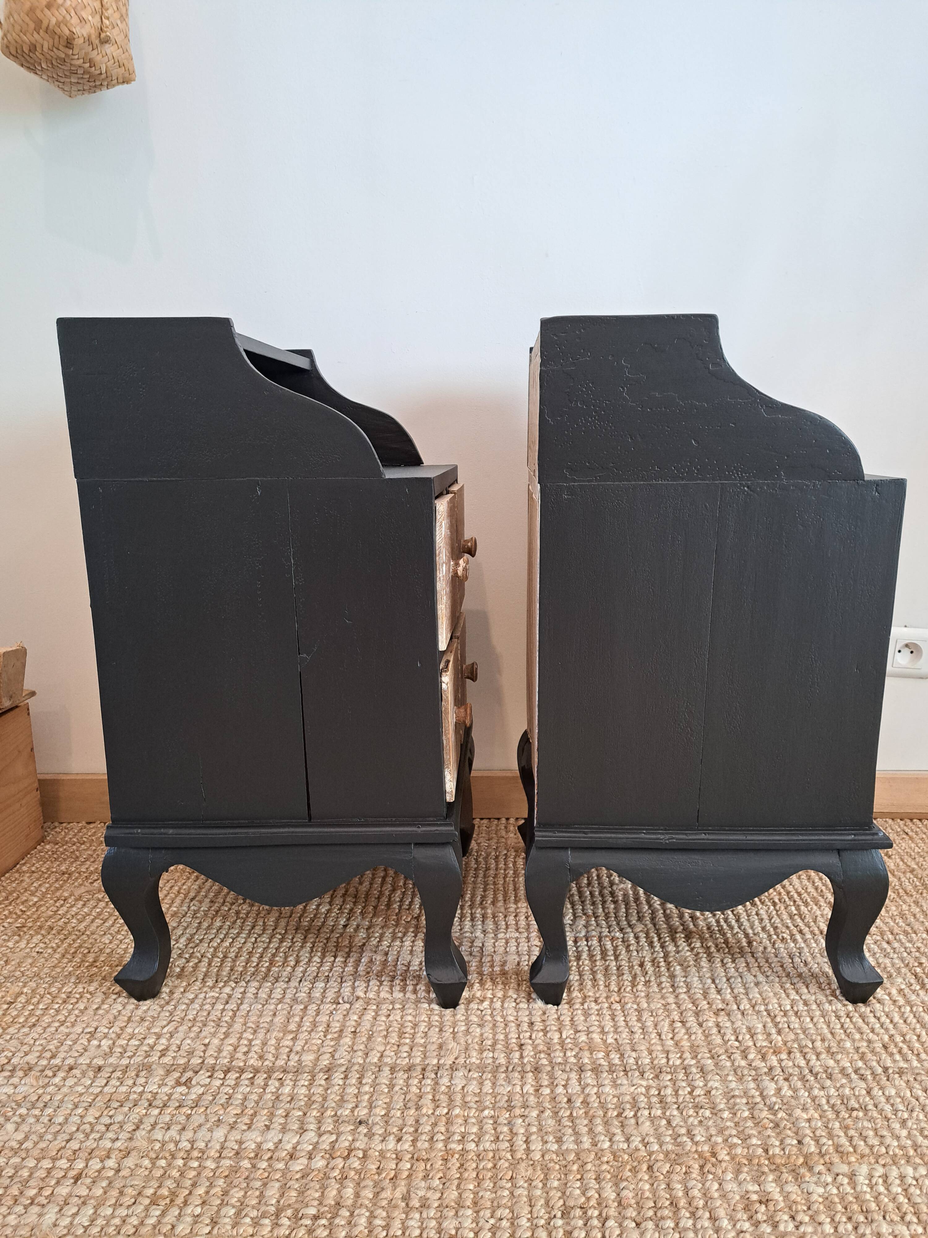 Pair of stylish bedside tables
